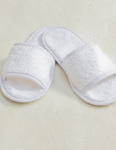 Towel City Classic Terry Slippers - Open Toe