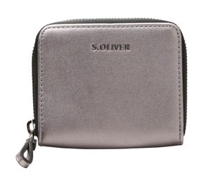 s.Oliver Geldbörse Zip Wallet Dark Pewter silberfarben