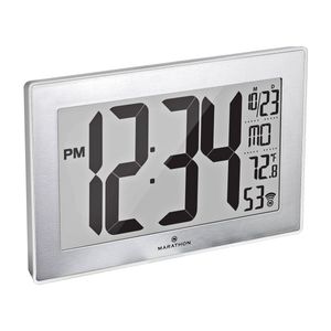 LCD digitální rádiem řízené nástěnné hodiny Rádiem řízené hodiny Zobrazení data Zobrazení teploty Stolní hodiny