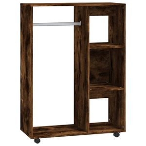 vidaXL Kleiderschrank Räuchereiche 80x40x110 cm Holzwerkstoff