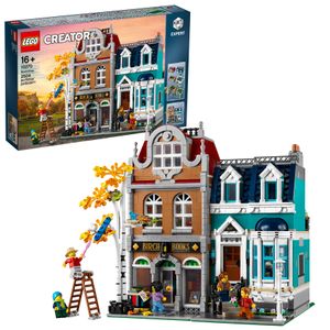 LEGO 10270 Knihkupectví, velká stavebnice pro teenagery a dospělé, stavění z modulů