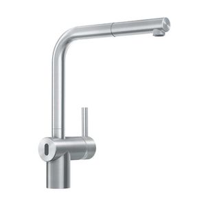 Franke Küchenarmatur Atlas Neo Sensor mit ausziehbarem Auslauf Edelstahl massiv