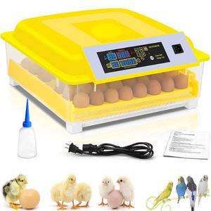 48 Eier Inkubator Vollautomatisch Brutmaschine, Intelligentes digitales Brutkasten mit Temperatur- und Feuchtigkeitsanzeige, für kleine Geflügeleier