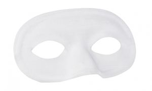 Augenmaske Halbmaske für Erwachsene weiss