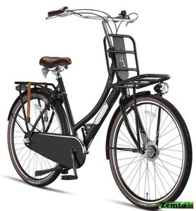 Altec Retro Transport Bike 28inch Frauen 57cm Matt schwarz 2022