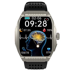 INF Smartwatch mit Schlafhilfe, EKG, Bluetooth-Anrufen Stahl