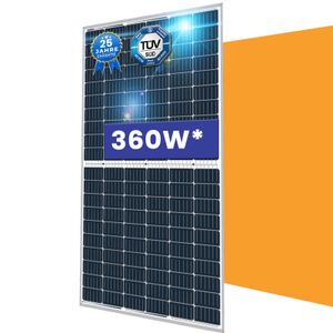 2x 360W Solarpanel Monokristalline PERC Photovoltaik Solarmodul