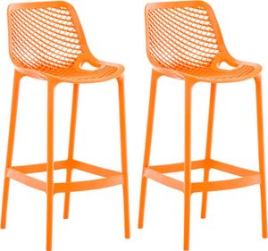 2er Set Outdoor Barhocker Air – orange 2er Set Outdoor Barhocker Air – orange