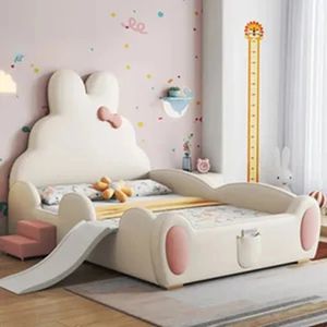 360home Mädchen Jugendbett Kinderbett Mädchenbett Romantic Kinderzimmer Hase bett 1500*2000mm mit Matratze