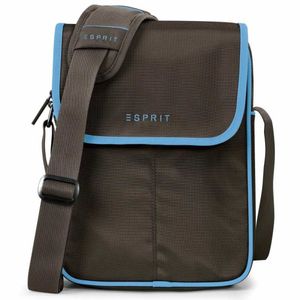 Esprit SL 4-drive tablet bag brown-blue 12431 Tablettasche