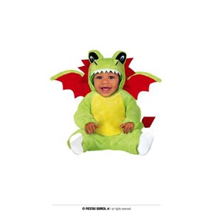 zelený detský kostým draka, veľkosť:86/92
