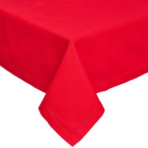 Ubrus ze 100% bavlny, 178 x 300 cm, červený