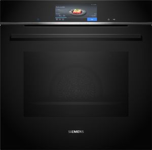 Siemens iQ700 HB778G3B1 Backofen 71 l A+ Schwarz, Edelstahl