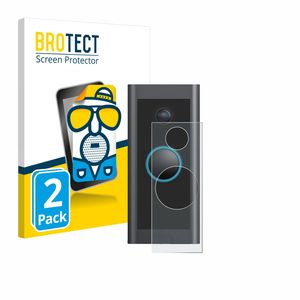 2x BROTECT Schutzfolie für Ring Video Doorbell Wired Folie Matt Entspiegelt