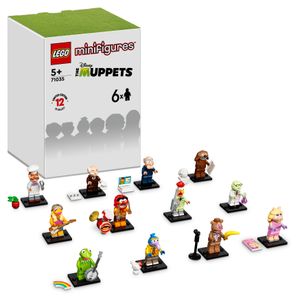LEGO 71035 Minifiguren Die Muppets - 6-er Pack, darunter Kermit der Frosch und Miss Piggy, Muppets Show Limited Edition