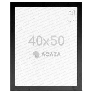 ACAZA Bilderrahmen 40 x 50 cm mit bruchsicherem Plexiglas für Fotowand, großer Fotorahmen für Poster oder Bilder als Bilderwand Deko, Bilderrahmen schwarz