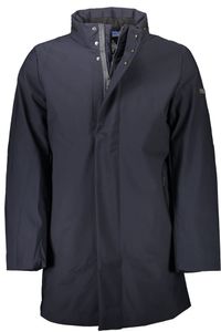 U.S. POLO Herren Jacke Anorak Trenchcoat  Übergangsjacke Markenjake, mit Reißverschluss , Größe:54, Farbe:blau (179)