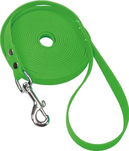 Schecker Biothane® Schleppleine grün mit Handschlaufe 5 m / 9 mm strapazierfähig