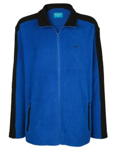 Boston Park Fleecejacke Stickerei Kunstfaser Royalblau 72/74 Schnelltrocknend Regular Fit