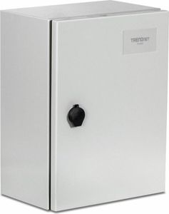 TRENDnet TI-CA2 Outdoor Stahlgehäuse IP66 mit abschließbarer Flügeltür, grau
