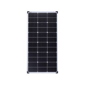 enjoy solar® Monokristallines Solarmodul 100W 12V (silberne Rahmen), Zellengröße 166*166 mm 0% MwSt