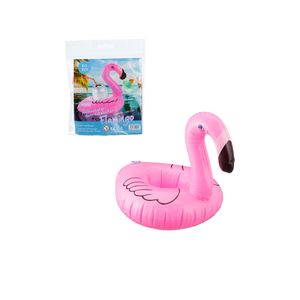 4er Set Flamingo Getränkehalter Pool Party Getränkekühler Aufblastier