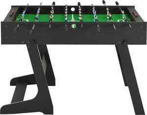 vidaXL Skladací stolný futbal 121 x 61 x 80 cm čierny