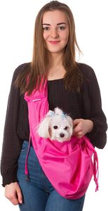 PillowPrim Tragetuch Hund, Katze Haustier Hand Schleuderträger Schultertasche Fronttasche hundetragebeutel Rosa