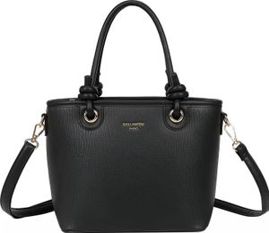 Gallantry, Elegante Damen-Shoppertasche mit Schultergurt, Schwarz
