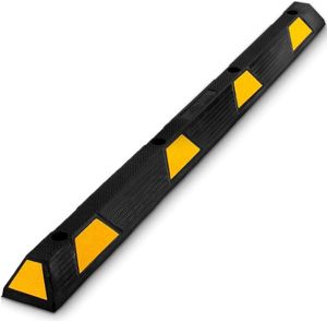 Pyle Garage Floor Stopper for Vehicles - 1,83 m Extra Wide Solidny gumowy ogranicznik parkowania dla pojazdów, furgonetek, ciężarówek, podjazdów