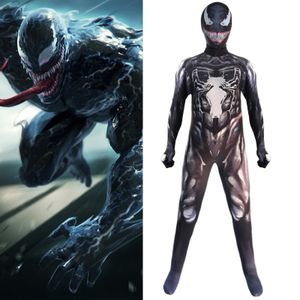 Kinder Venom Spider-Man Superheld Jungen Cosplay Kostüme Overall Fancy 140cm