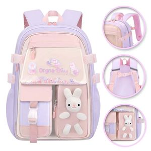 Häschen Hase Mädchen Rucksack Backpack Tasche Schultasche 45 x 32 x 17 cm – Lila