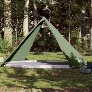 Design Tipi-Familienzelt 8 Personen Grün Wasserdicht, Campingzelte 2024 Neu