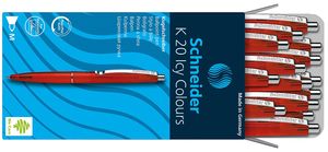 Schneider K20 Icy Colours M Kugelschreiber 20er Packung rot