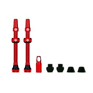Muc Off Tubeless Valve Kit V2 Universal für MTB & Road, Farbe:red, Größe:44