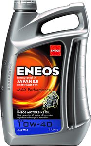 ENEOS Motorový olej syntetický 4T ENEOS Max Performance 10 W40 4 litre (motorový olej 4T)/Syntetický motorový olej 4T ENEOS Max Performance 10 W40 4 litre (motorový olej 4T)