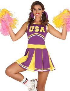 sexy Cheerleader - Kostüm für Damen Gr. S-L, Größe:M