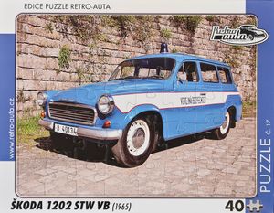 Puzzle č. 17 - ŠKODA 1202 STW VB (1965) 40 dílků