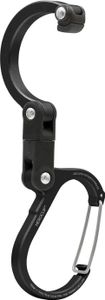 GEAR AID HEROCLIP Karabinerclip und -Haken (Mini) für Reisen, Gepäck und kleine Taschen, Schwarz