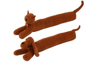 Zugluftstopper Hund/Katze Boucle Cognac 2 Sortiert