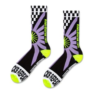 ZOOKSY - Bunte Socken mit Coole Motiv - UNITY I Größe: 36-40 I Fluoreszierende Motivsocken für Damen und Herren I Funky Socks I Lustige Strümpfe