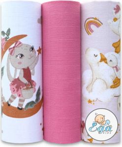 Ega KIDS | Tetanuswindel, MullwindelnSet - 3 Stück - 60 x 80 cm - 100% Baumwolle - Weich und Vielseitig