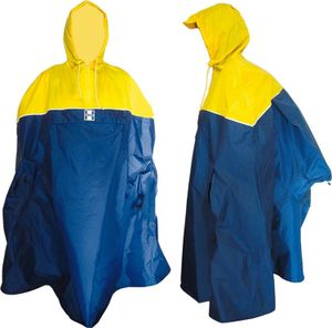 Regenponcho Hock Back-Pack gelb/marine  Gr.L