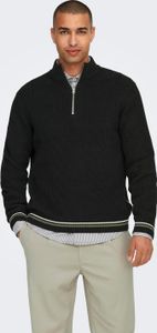 ONLY & SONS Strickpullover Stehkragen Regular Fit Langarm Größe: M