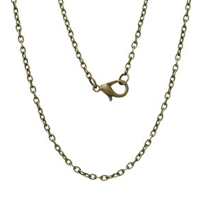 Gliederkette / Halskette 62cm lang, bronzefarben