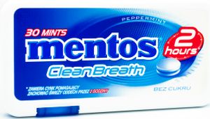 Mentos Clean Breath Pastilles 21g mentolové mentolky