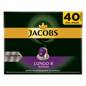 Jacobs Lungo 8 Intenso XXL-Pack | 40 Nespresso® komp. Kapseln