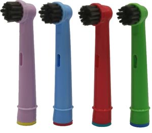 BMK Detské hlavice s aktívnym uhlím pre zubné kefky Oral-B, 4 ks - kompatibilné s Oral-B EB10 Kids