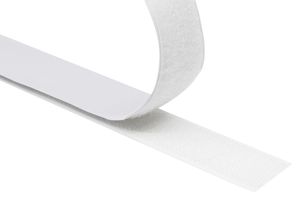 Klettband selbstklebend extra Stark Set Hakenband + Flauschband Klettverschluss weiß 20mm x 3m