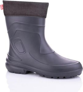 Lemigo leichte Damen Gummistiefel gefüttert "Jessy" Dunkelgrau 41
